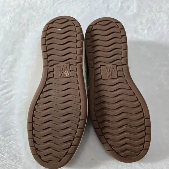 Madewell Court Spotted Genuine Calf Hair Sneaker in Sand Beige 7M - Picture 6 of 7